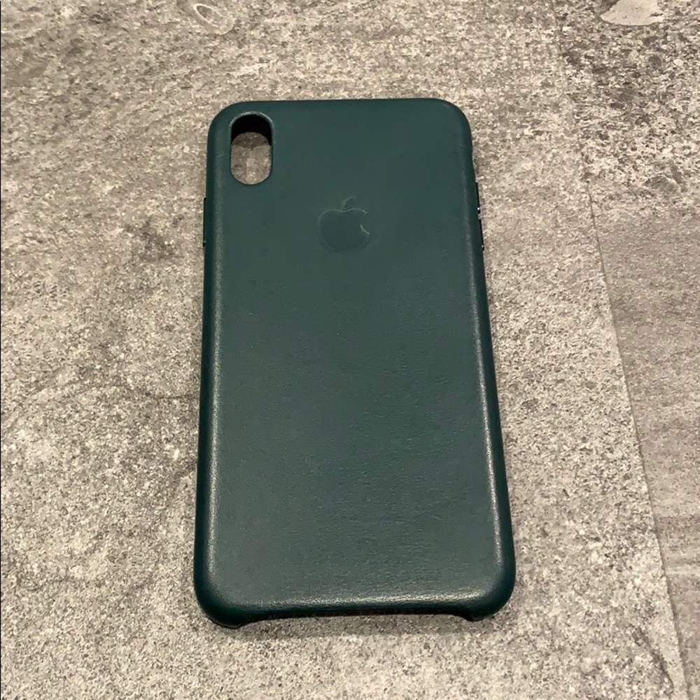 Apple iPhone XS Max Leather Case Forest Green